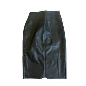 EXPRESS High Rise Waist Faux Leather Skirt Sz 2 NEW without tags